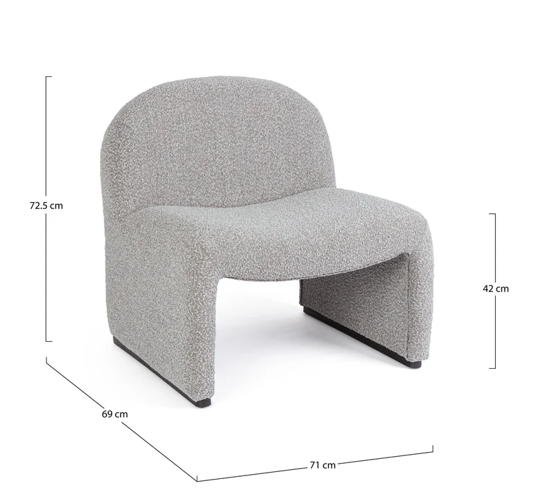 Sessel Bassilla Grau
