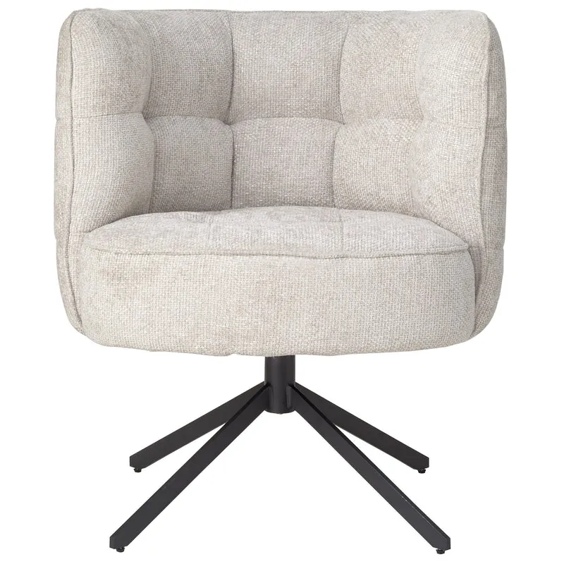 Esszimmerstuhl Odin Cream | Legacy 15 mit schwarzem Bein