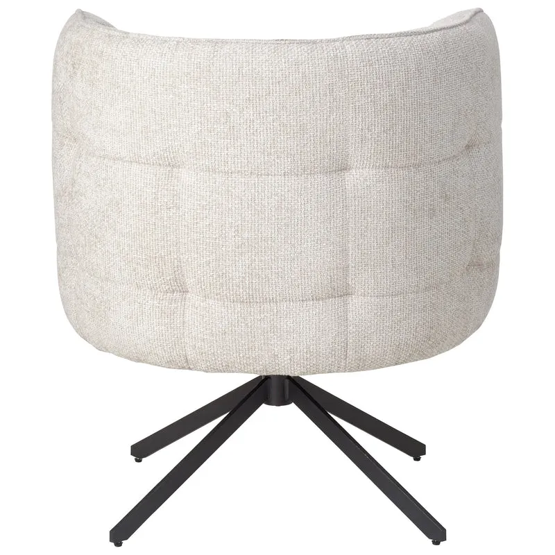 Esszimmerstuhl Odin Cream | Legacy 15 mit schwarzem Bein