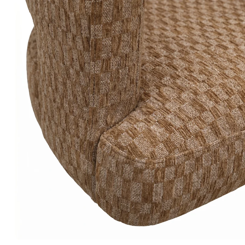 Esszimmerstuhl Baldr Brown | Blocked auf Metallgestell