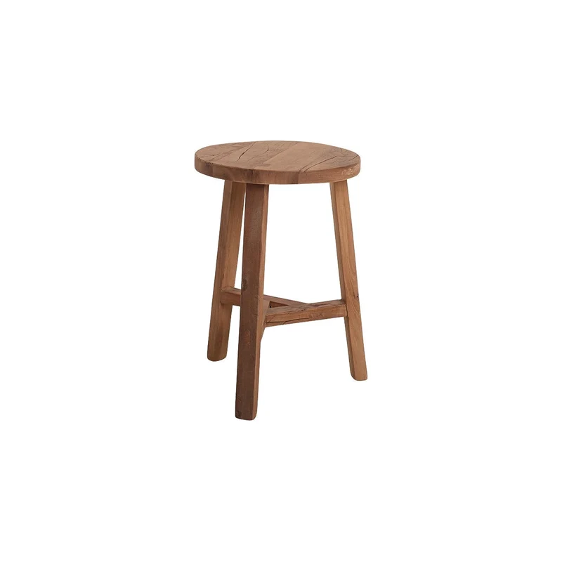 Hocker Grainwood rund aus Altholz