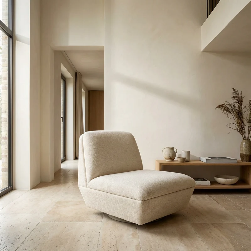 Clubsessel Jules drehbar Ivory