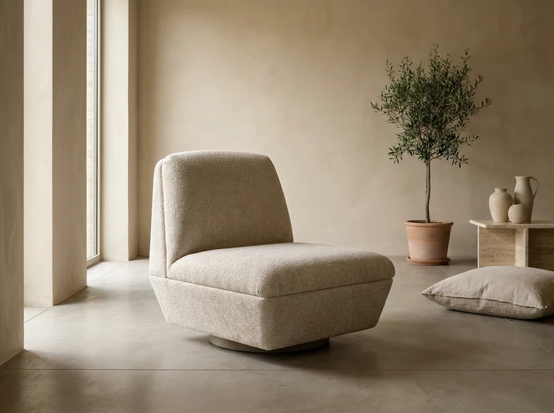 Clubsessel Jules drehbar Ivory