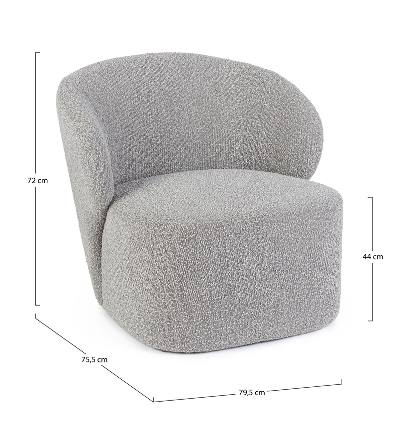 Sessel Babila Grau