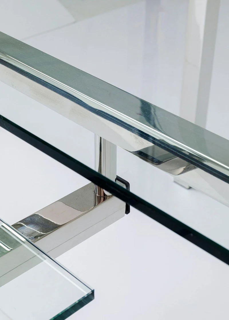 Schreibtisch Lorenco Chrom Winkelcombi