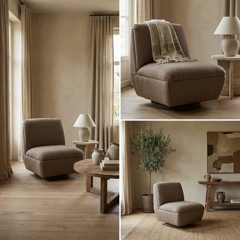 Clubsessel Jules drehbar Sand