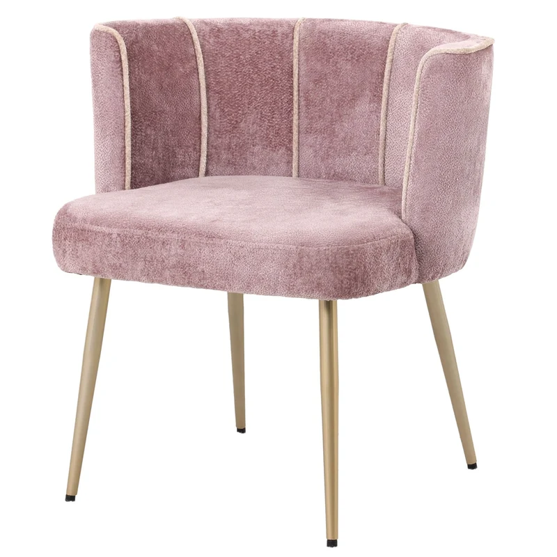 Armlehnstuhl Nell Pink, Beige