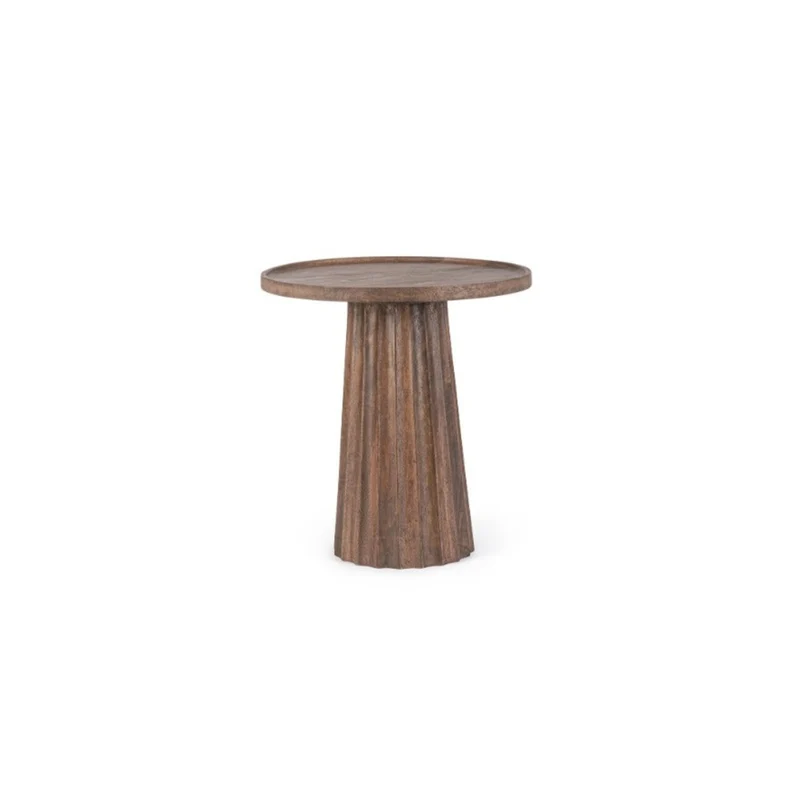 Beistelltisch Orissa Natur | Mangoholz, Ø 46 cm