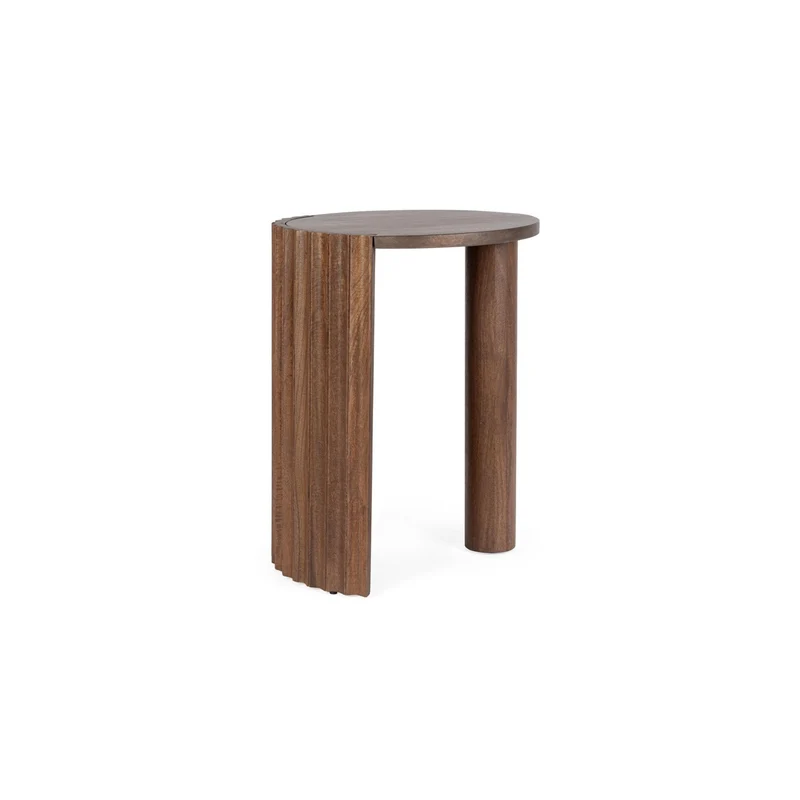 Beistelltisch Orissa Natur | Mangoholz, Ø 50 cm