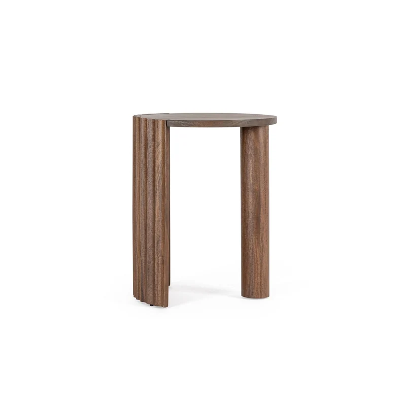 Beistelltisch Orissa Natur | Mangoholz, Ø 50 cm