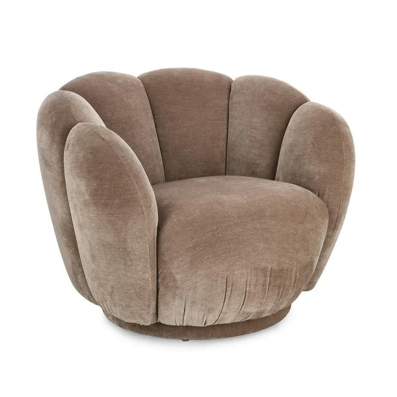 Loungesessel Tulip Biscuit | Beige, runde Form