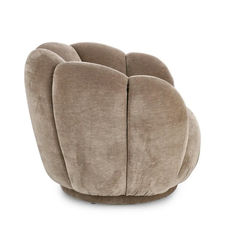Loungesessel Tulip Biscuit | Beige, runde Form