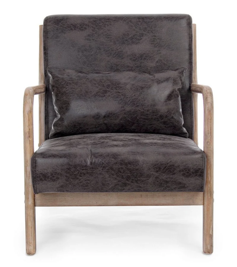 Sessel Ancilla in Dunkelbraun