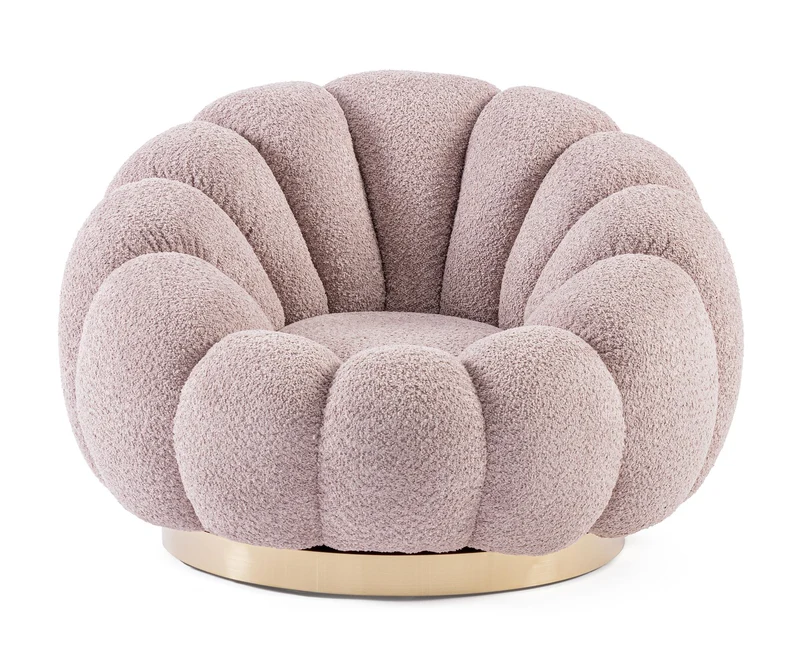 Sessel drehbar Florel Altrosa