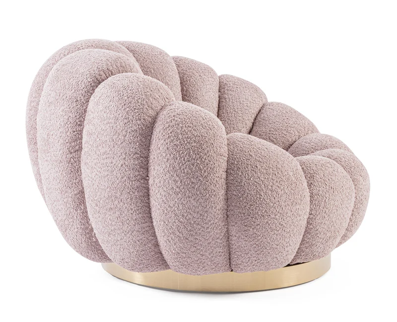 Sessel drehbar Florel Altrosa