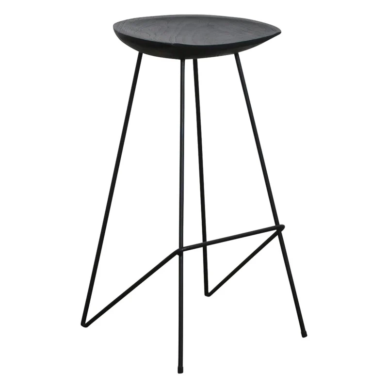 Barhocker Loft Frame Teak Black