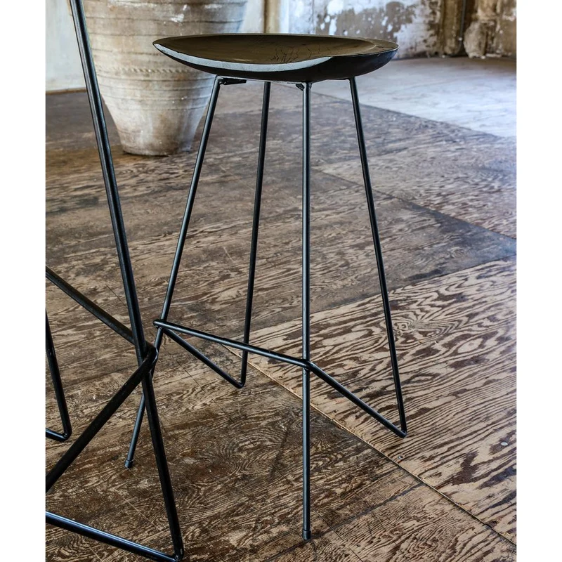 Barhocker Loft Frame Teak Black