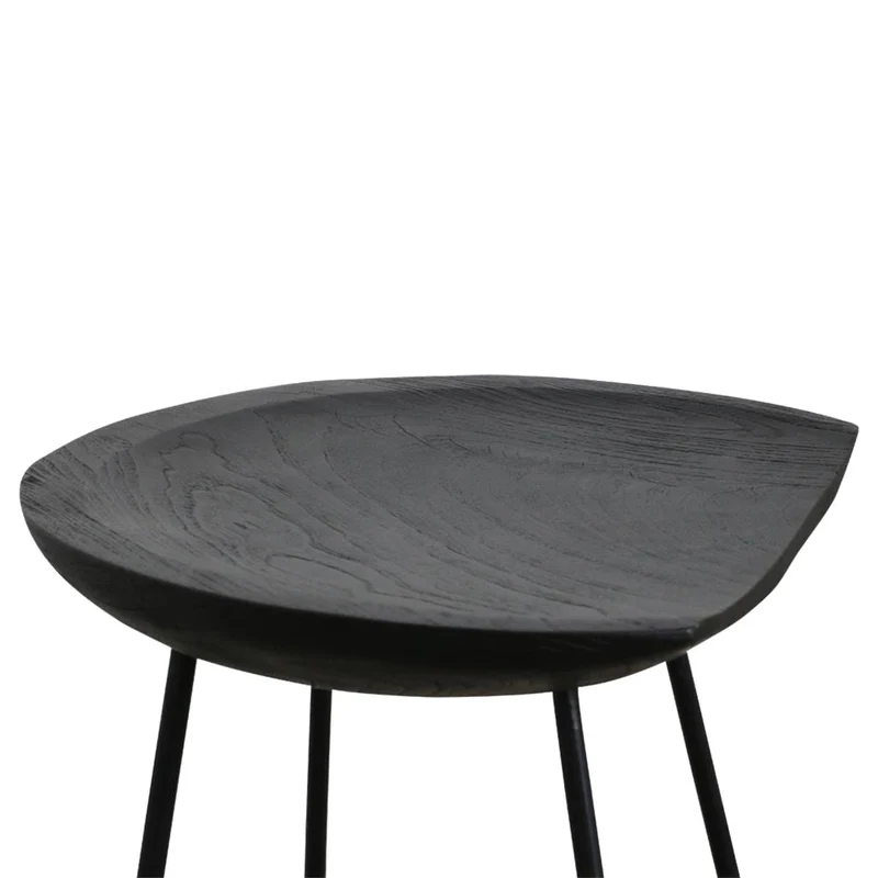 Barhocker Loft Frame Teak Black
