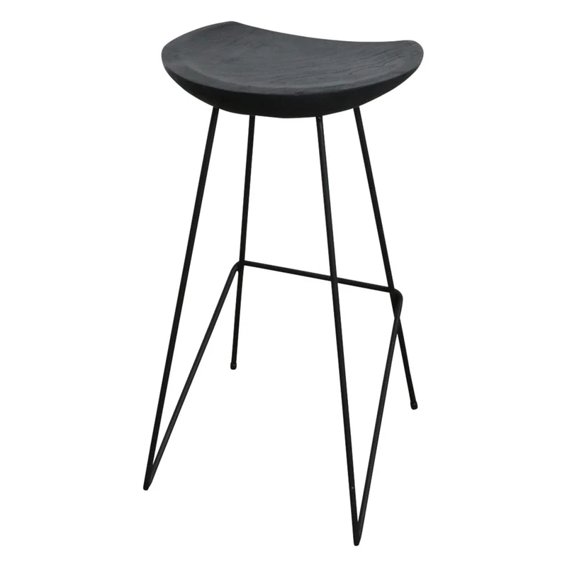 Barhocker Loft Frame Teak Black