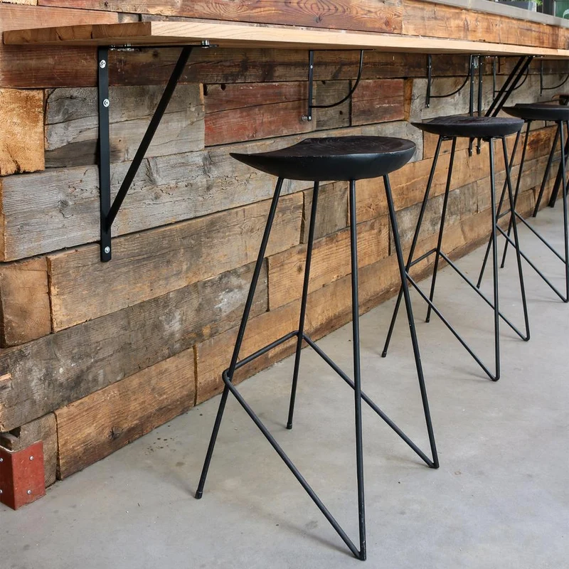 Barhocker Loft Frame Teak Black