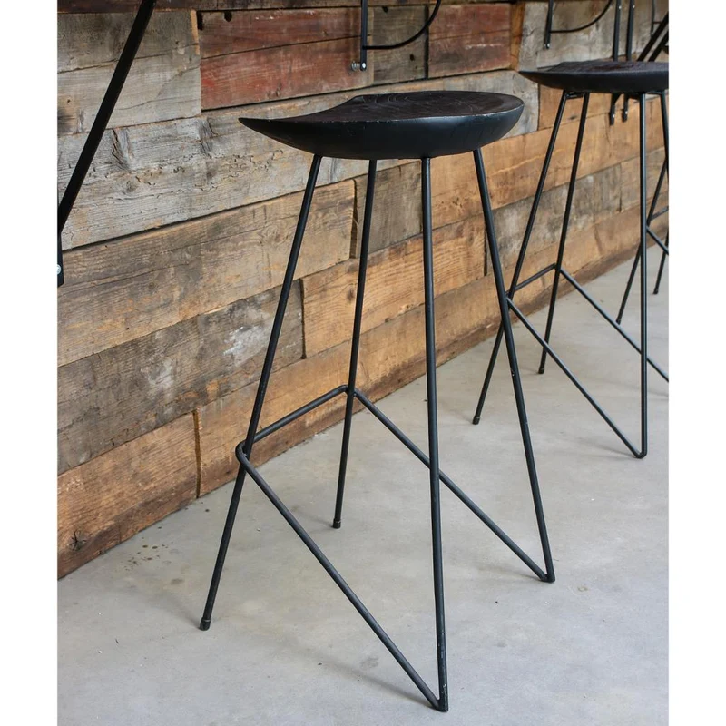 Barhocker Loft Frame Teak Black