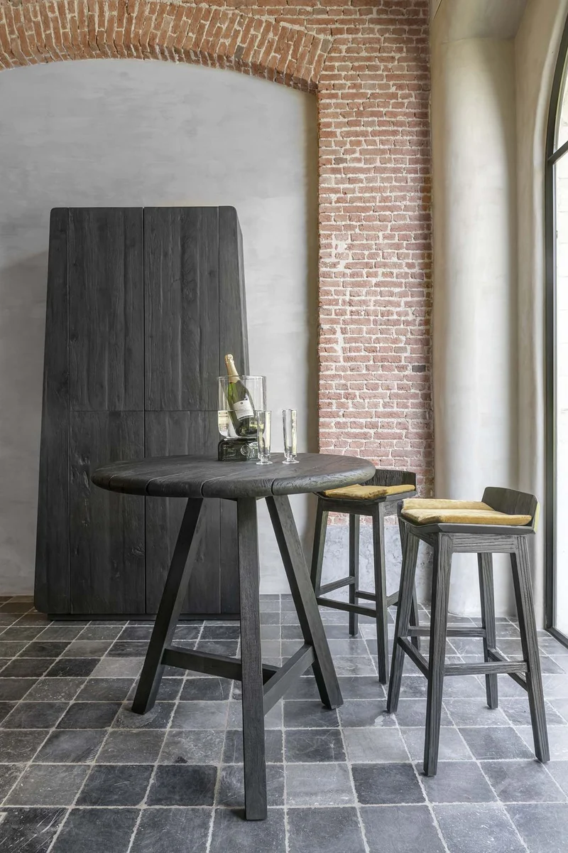Bartisch Anton rund Altteak Fumé