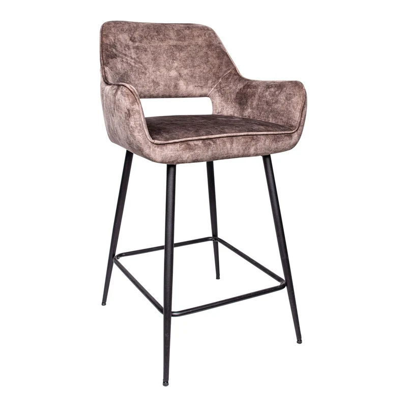 Barhocker Fal Low Velvet für Kücheninseln