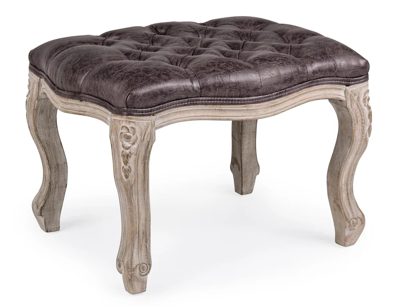 Hocker Fußbank Diva Braun