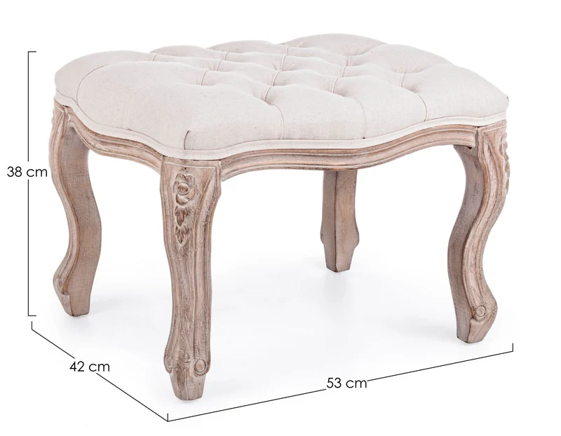 Hocker Fußbank Diva Naturale