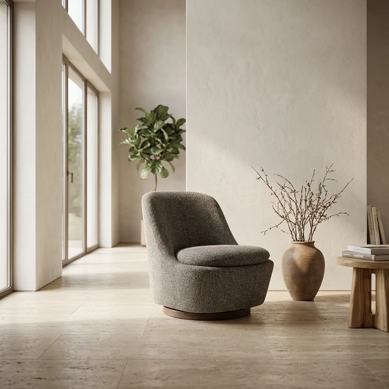 Sessel Liam drehbar Stone