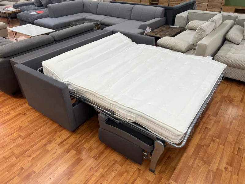 Schlafsofa Sofa Couch + inkl. Matratze 160cm + Stauraum