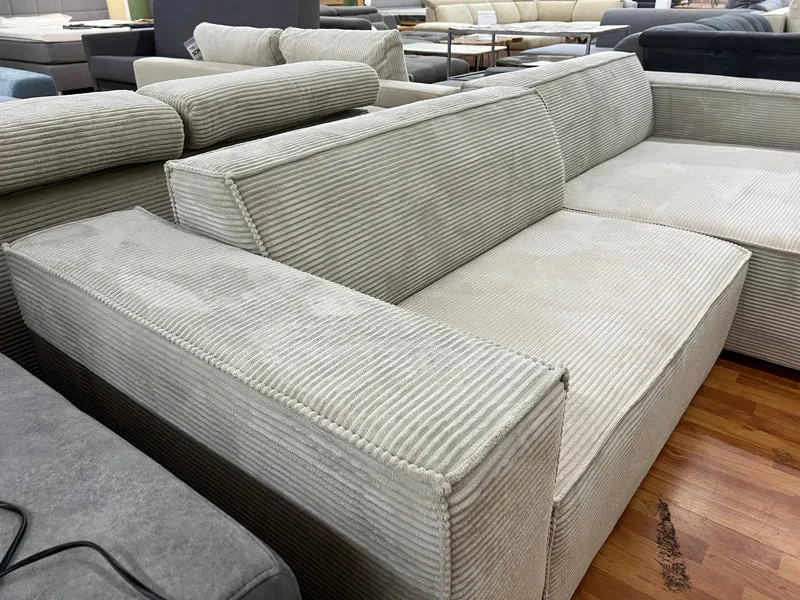 Sofa BIG Sofa Wohnlandschaft + Rückentiefen verstellbar + Cord Stoff