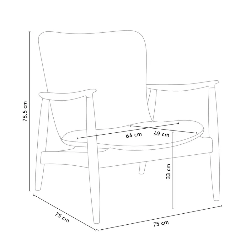 Korobi II Loungestuhl Leder