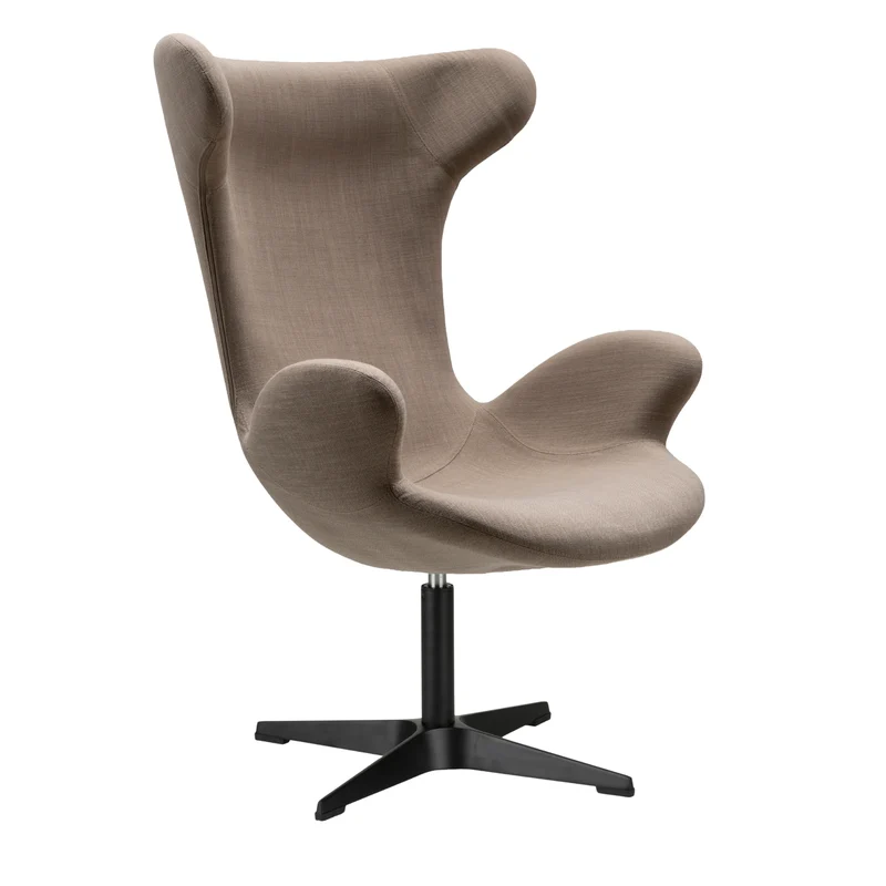 Victor Lounge-Sessel,Stoff - schwarzem Drehfuß