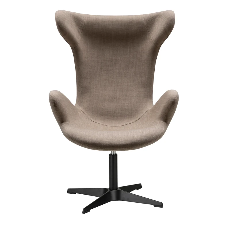 Victor Lounge-Sessel,Stoff - schwarzem Drehfuß