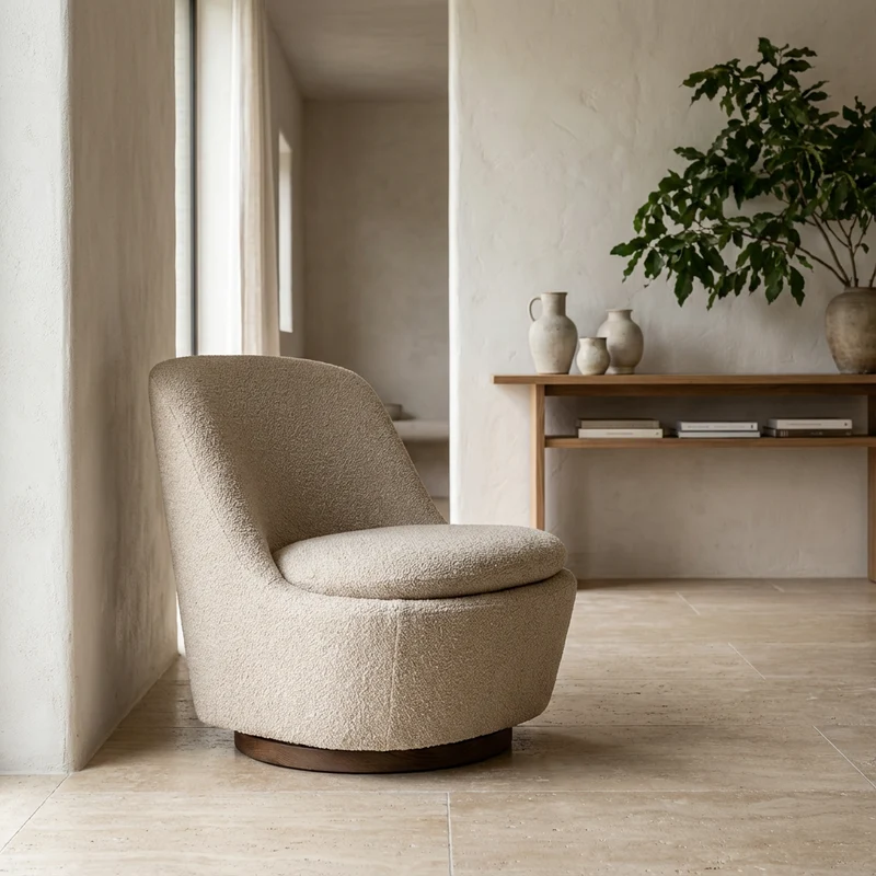 Sessel Liam drehbar Ivory
