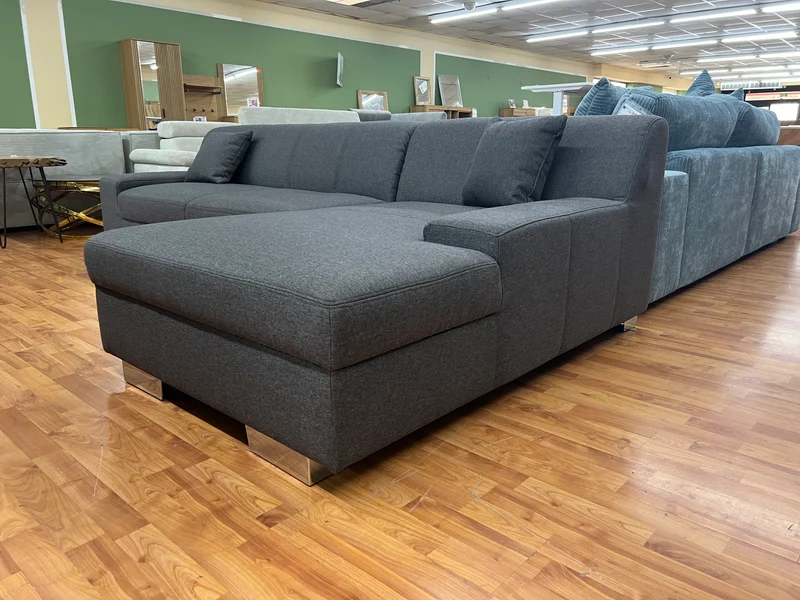 Sofa Couch Wohnlandschaft + Kissen