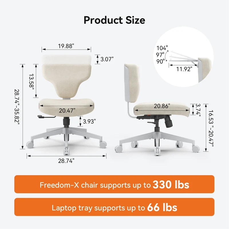 Freedom-X Multi-Posture Cross Legged Chair | Standard Cushion | Without Armrest