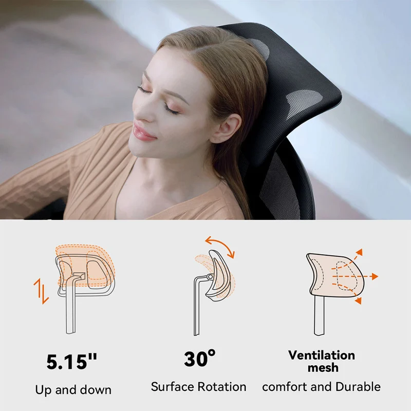 NT002 Ergonomic Home Office Chair with Auto-Following Lumbar Support & Footrest