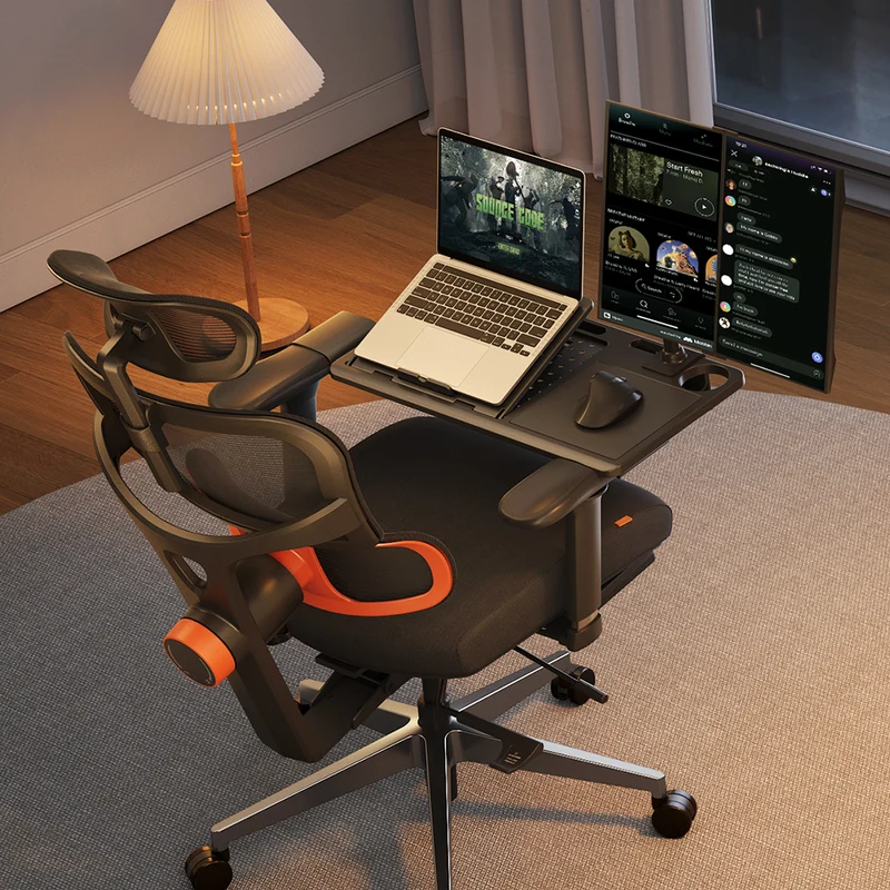 NT002 Ergonomic Home Office Chair with Auto-Following Lumbar Support & Footrest