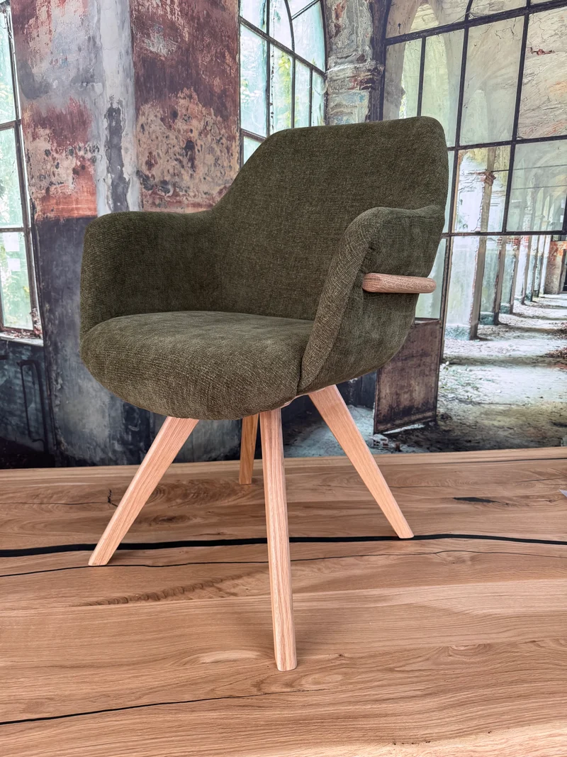 Esszimmerstuhl Stuhl Stühle +Holzdekor +Dreh-Rück-Funktion +extra dick gepolstert +Massivholzfüße +verschiedene Farben +Neu auf Lager