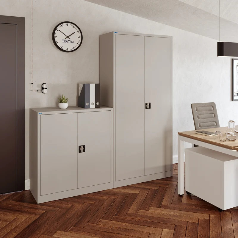Aktenschrank mit Wertfach – 920 x 420 (5 OH) – Korpus in Lichtgrau