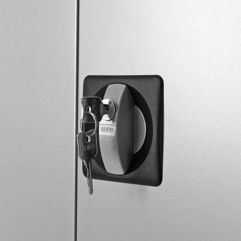 Aktenschrank mit Wertfach – 920 x 420 (5 OH) – Korpus in Lichtgrau