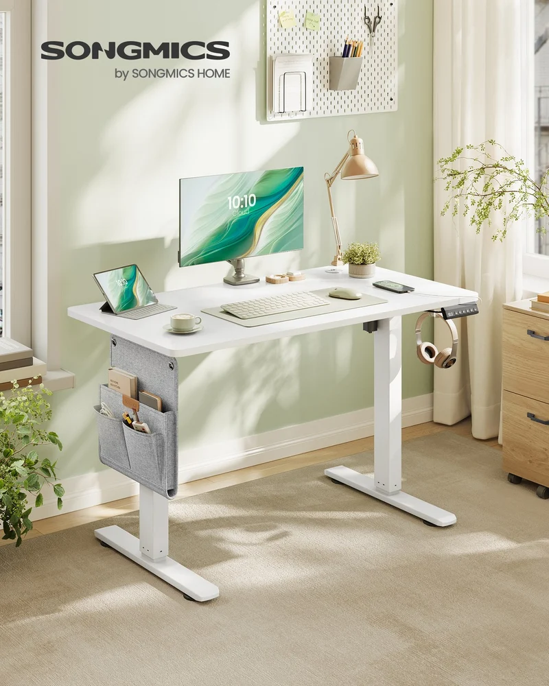 Höhenverstellbarer Schreibtisch – Elektrisch – Memoryfunktion für 4 Höhen – 100 x 60 x (72-120) cm