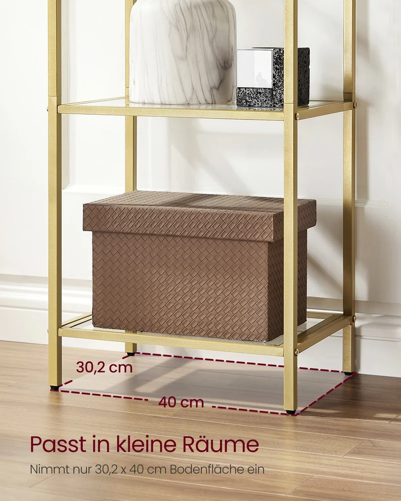 Bücherregal – 5-stufiges Bücherregal – Freistehend – Modernes Design