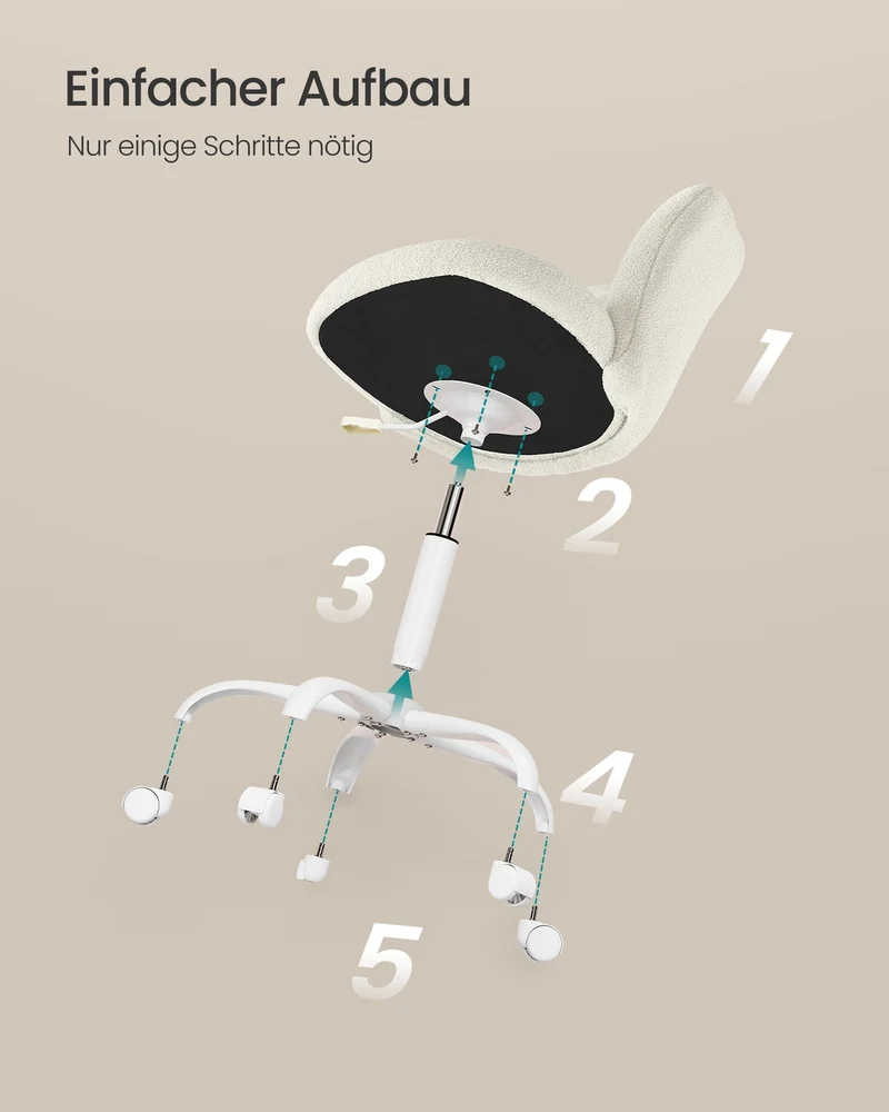Ergonomischer Bürostuhl – höhenverstellbar – drehbar – bis 110 kg