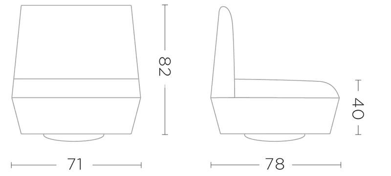 Sessel Jules drehbar Teak