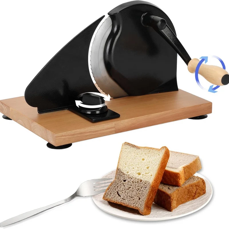 Brotschneidemaschine mit Handkurbel ™ |Frischer Brotgenuss zuhause