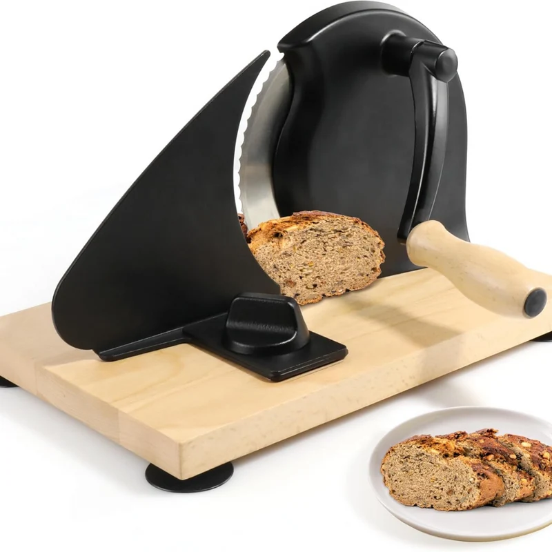 Brotschneidemaschine mit Handkurbel ™ |Frischer Brotgenuss zuhause