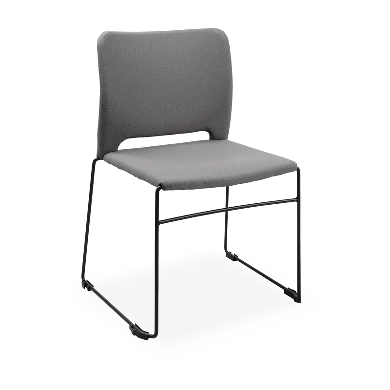 Schalenstuhl (Design) – Gepolsterte Kunststoffschale stapelbar
